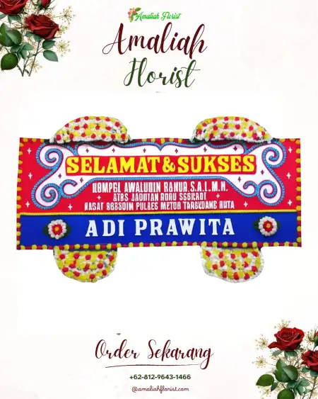 Papan Bunga Ucapan Selamat Sigi Biromaru