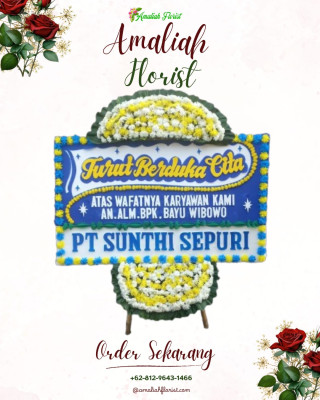 Papan Bunga Duka di Sigi Biromaru