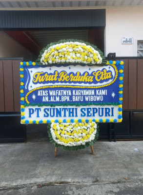 Papan Bunga Duka di Sigi Biromaru