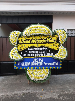 Papan Bunga Duka di Sigi Biromaru